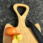 Personalized One-Piece Wood Cutting Board | Handmade Walnut, Cherry or Maple Serving Board | Non-Toxic Food Safe Finish | Wedding Gift