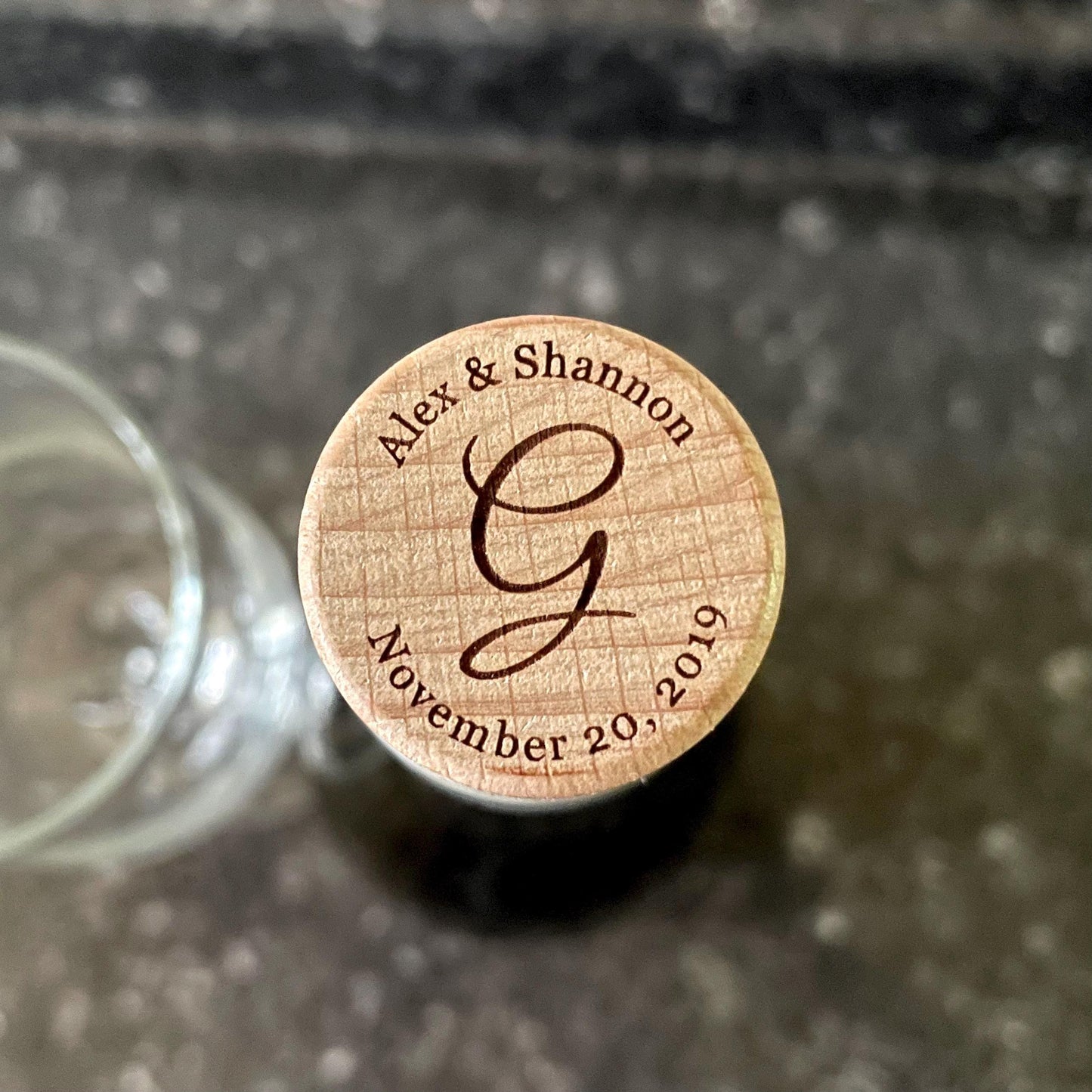 Personalized Wine Stopper, Custom Engraved Wine Bottle Stopper, Wedding Gift for Couple, Anniversary Gift, Engagement Gift