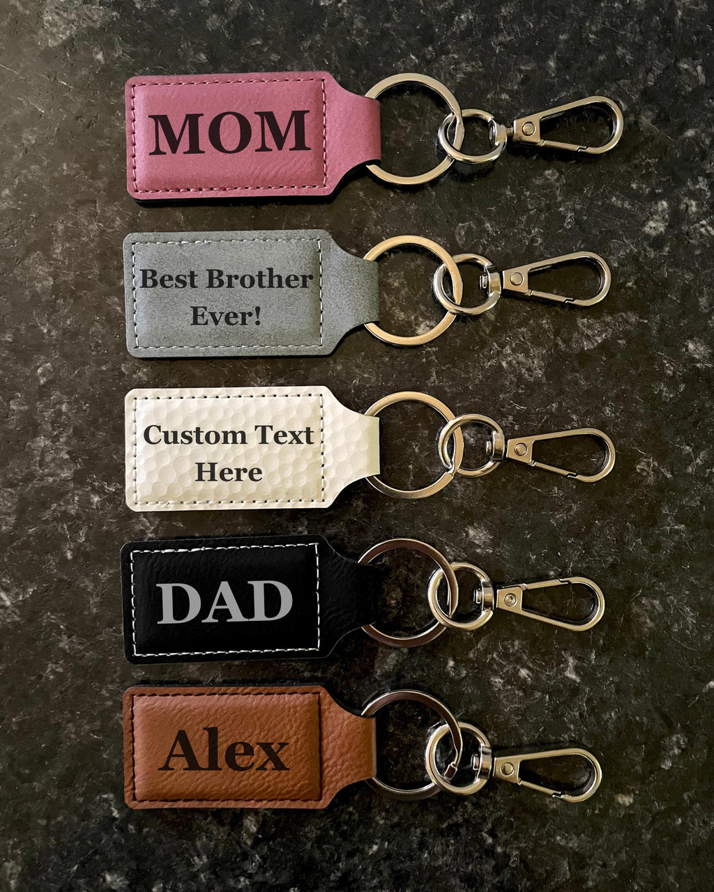 Personalized Keychain, Custom Engraved Keychain, Name Keychain, Monogram Gift, Pet Lover Gift, Gift for Men & Women