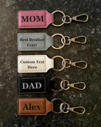 Personalized Keychain, Custom Engraved Keychain, Name Keychain, Monogram Gift, Pet Lover Gift, Gift for Men & Women
