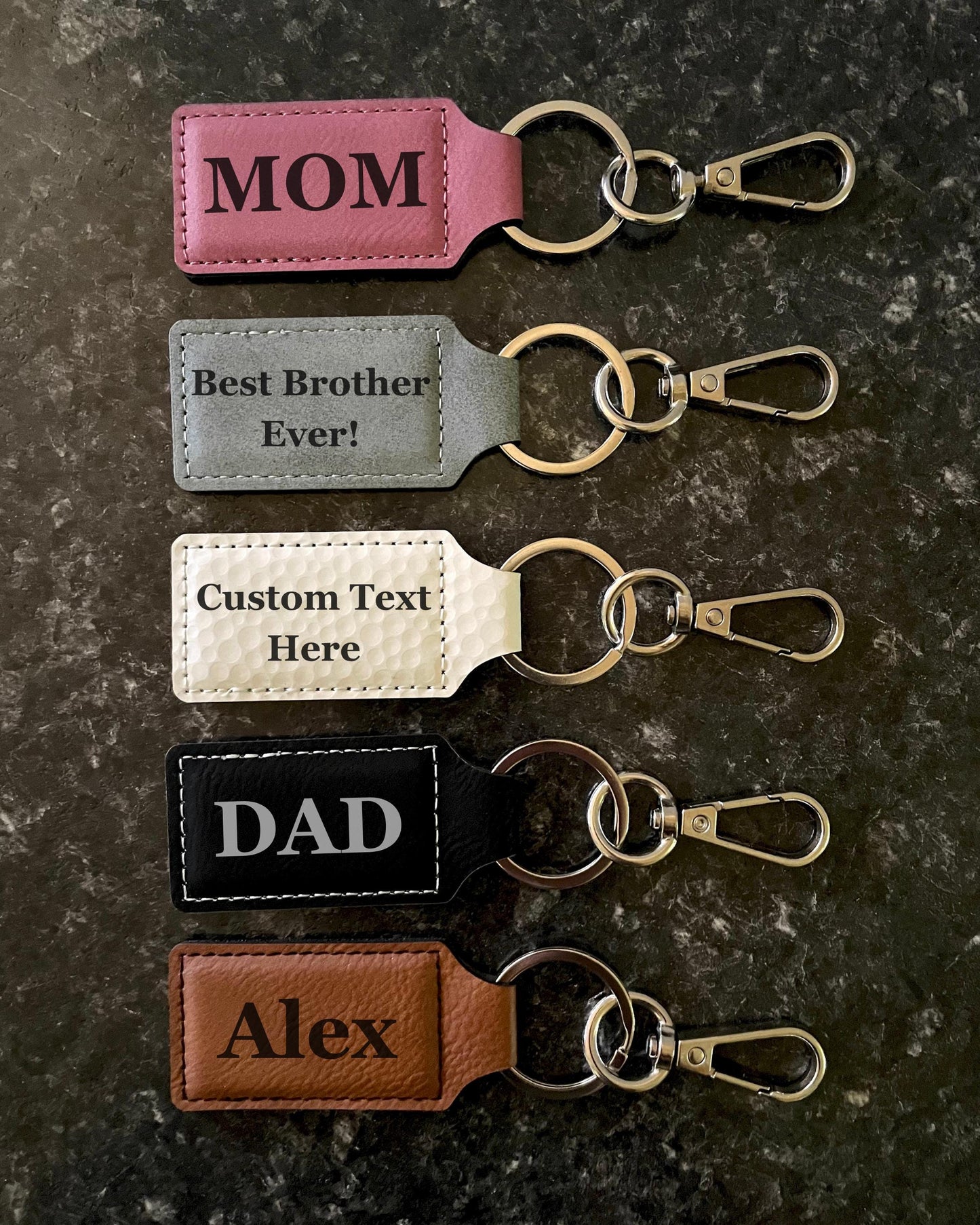 Personalized Keychain, Custom Engraved Keychain, Name Keychain, Monogram Gift, Pet Lover Gift, Gift for Men & Women