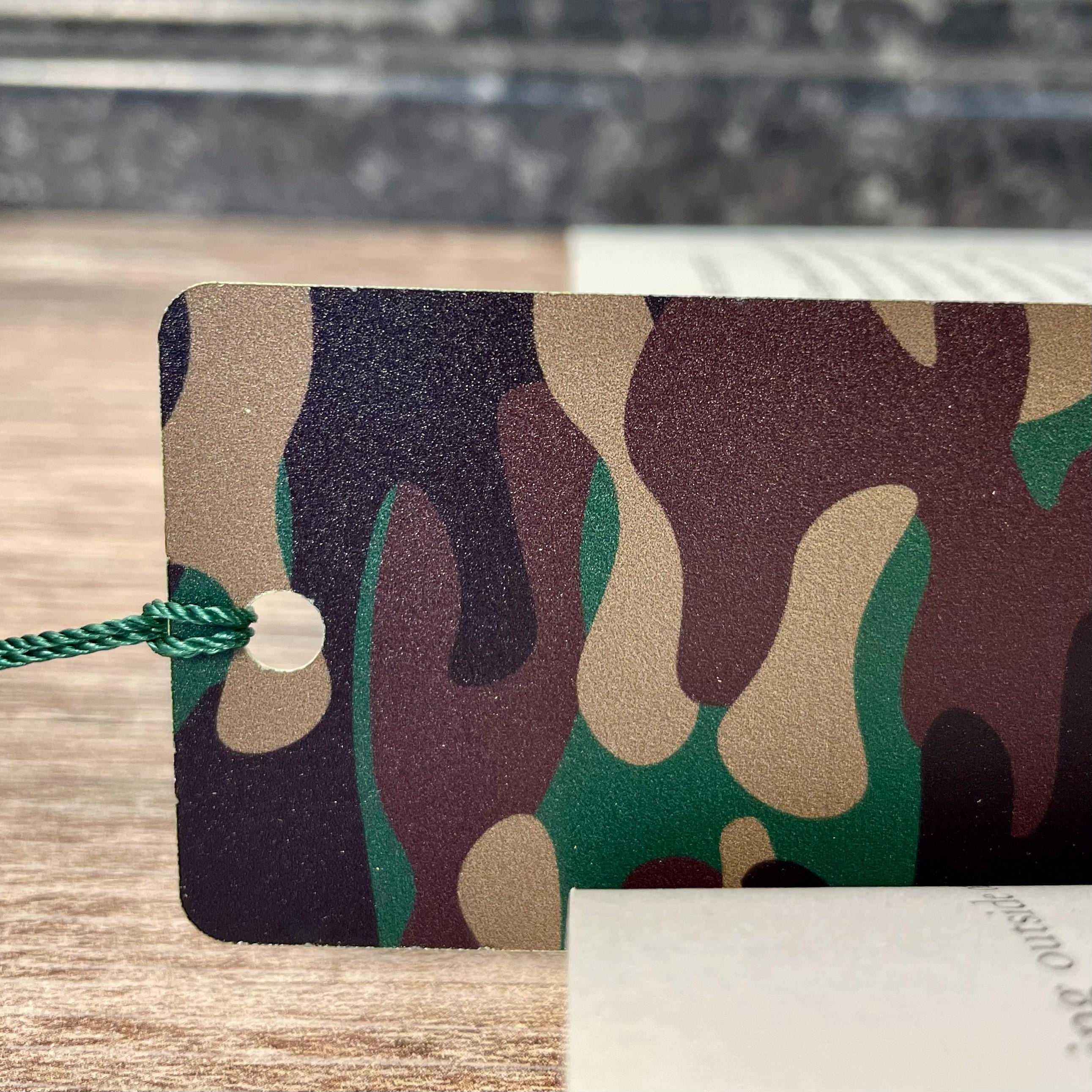 Camouflage Bookmark for Camo Lovers Makes a Country Girl Gift or Stocking Stuffer for Book Lovers and Teen Readers