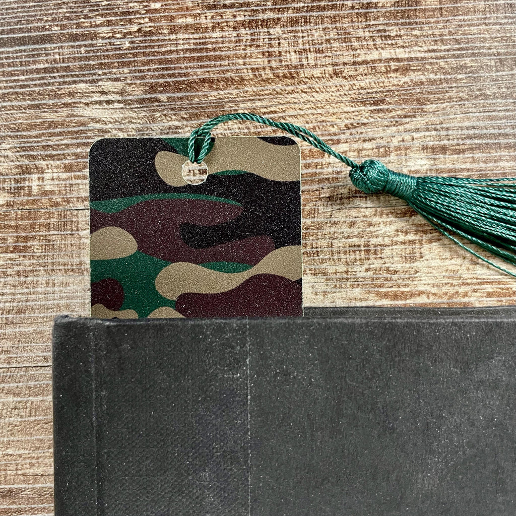 Camouflage Bookmark for Camo Lovers Makes a Country Girl Gift or Stocking Stuffer for Book Lovers and Teen Readers