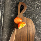 Personalized Wood Cutting Board | One-Piece Walnut, Maple or Cherry Serving Board | Handmade Food Safe Paddle Board | Wedding Gift