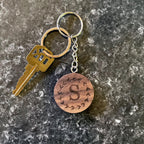 Personalized Keychain | Custom Keychain | Engraved Keychain | Handmade Walnut Wood Keychain | Name, Initials Gift