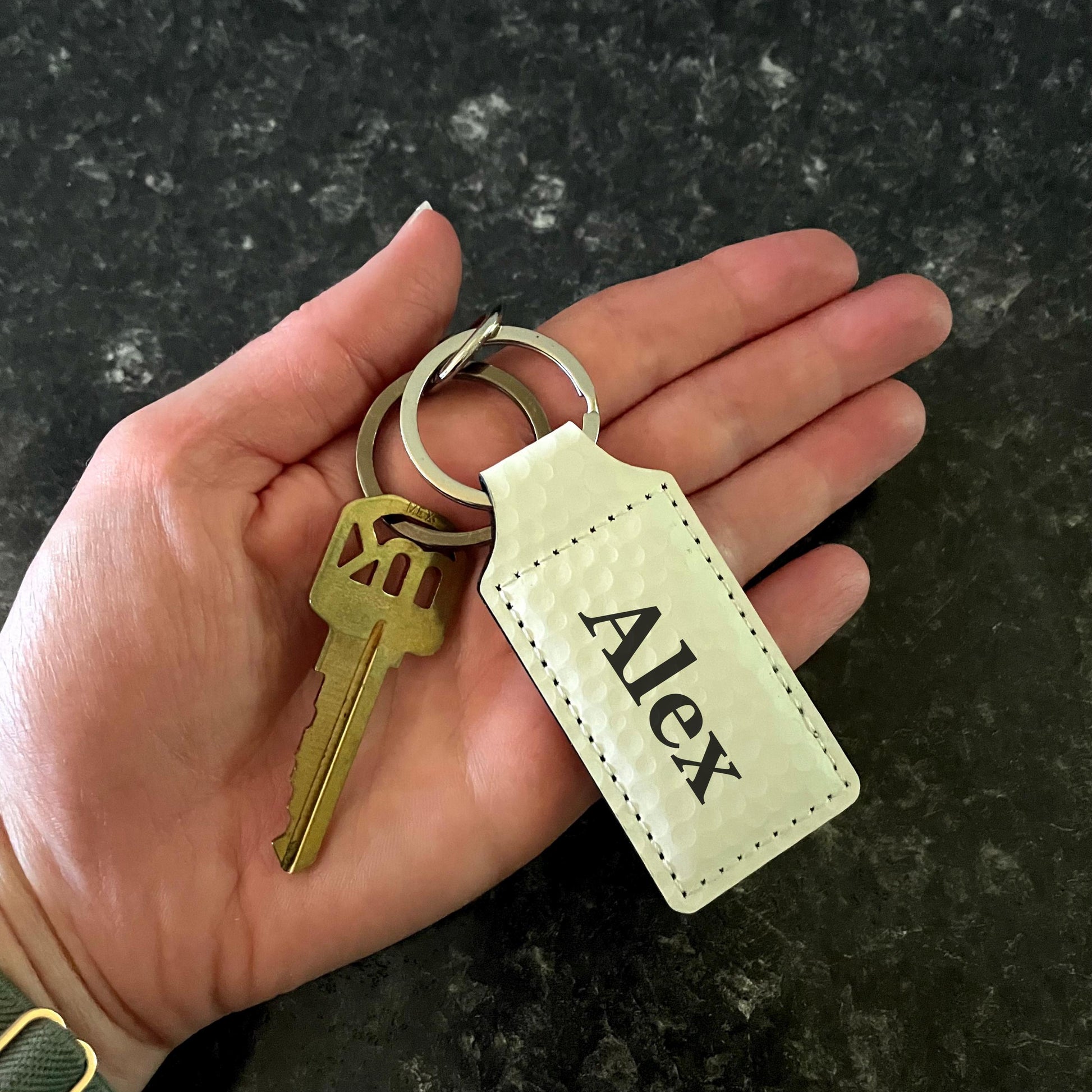 Personalized Keychain, Custom Engraved Keychain, Name Keychain, Monogram Gift, Pet Lover Gift, Gift for Men & Women
