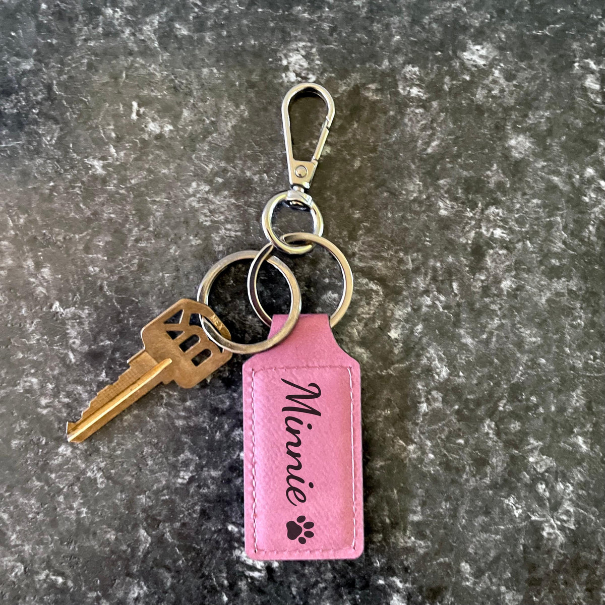 Personalized Keychain, Custom Engraved Keychain, Name Keychain, Monogram Gift, Pet Lover Gift, Gift for Men & Women