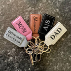 Personalized Keychain, Custom Engraved Keychain, Name Keychain, Monogram Gift, Pet Lover Gift, Gift for Men & Women