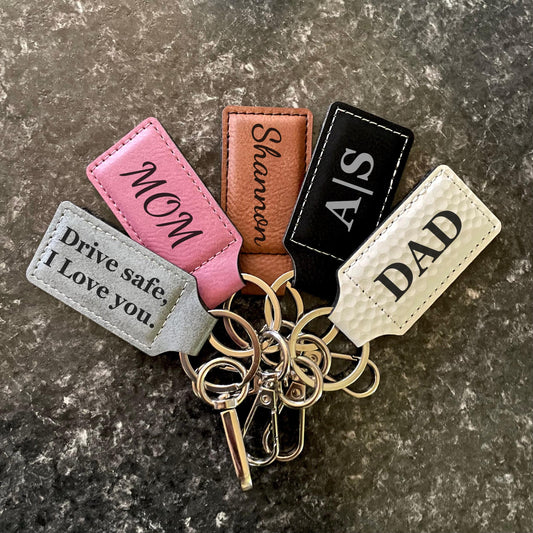 Personalized Keychain, Custom Engraved Keychain, Name Keychain, Monogram Gift, Pet Lover Gift, Gift for Men & Women
