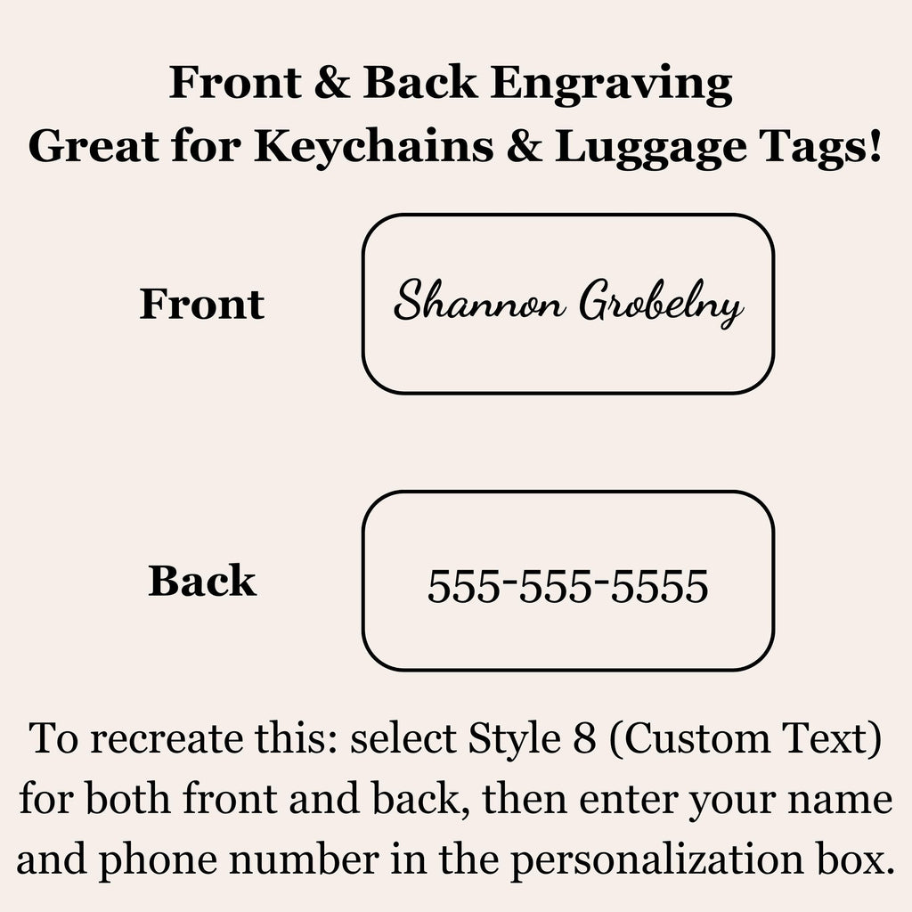 Personalized Keychain, Custom Engraved Keychain, Name Keychain, Monogram Gift, Pet Lover Gift, Gift for Men & Women