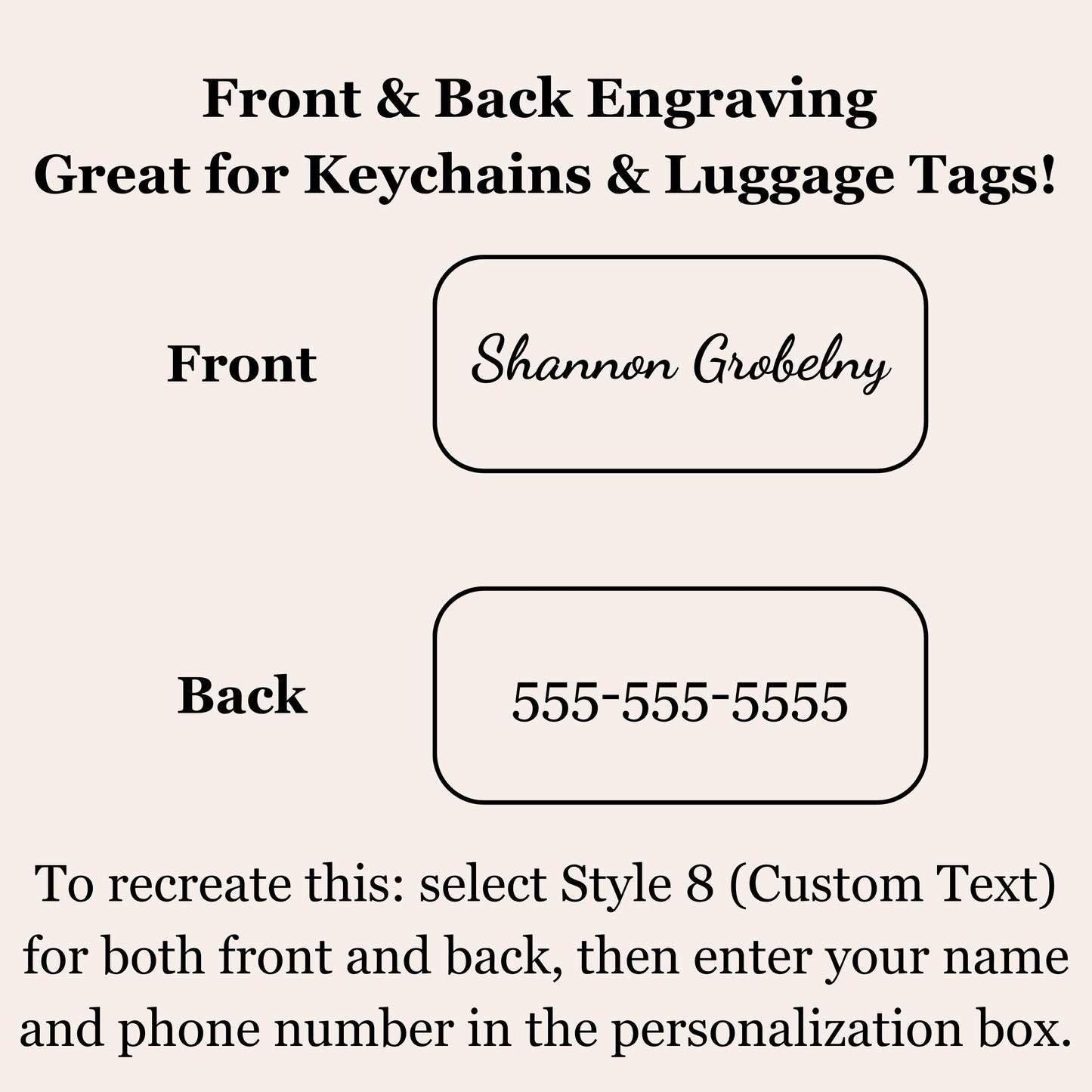 Personalized Keychain, Custom Engraved Keychain, Name Keychain, Monogram Gift, Pet Lover Gift, Gift for Men & Women