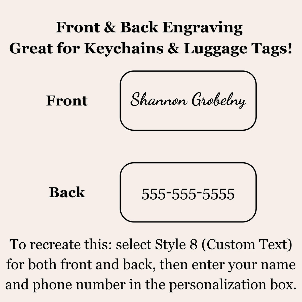 Personalized Keychain, Custom Engraved Keychain, Name Keychain, Monogram Gift, Pet Lover Gift, Gift for Men & Women