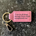 Bible Verse Keychain, Christian Gift for Women & Men, Scripture Keychain, Baptism Gift, Confirmation Gift, John 3:16