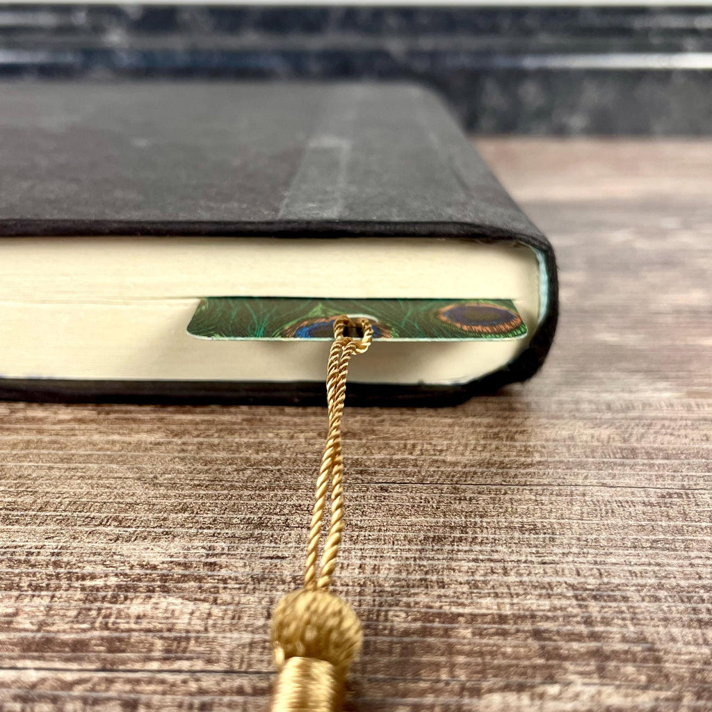 Peacock Feather Bookmark for Book Lovers Makes a Teacher Appreciation or Birthday Gift for Peacock Lovers and Readers