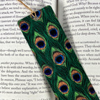 Peacock Feather Bookmark for Book Lovers Makes a Teacher Appreciation or Birthday Gift for Peacock Lovers and Readers