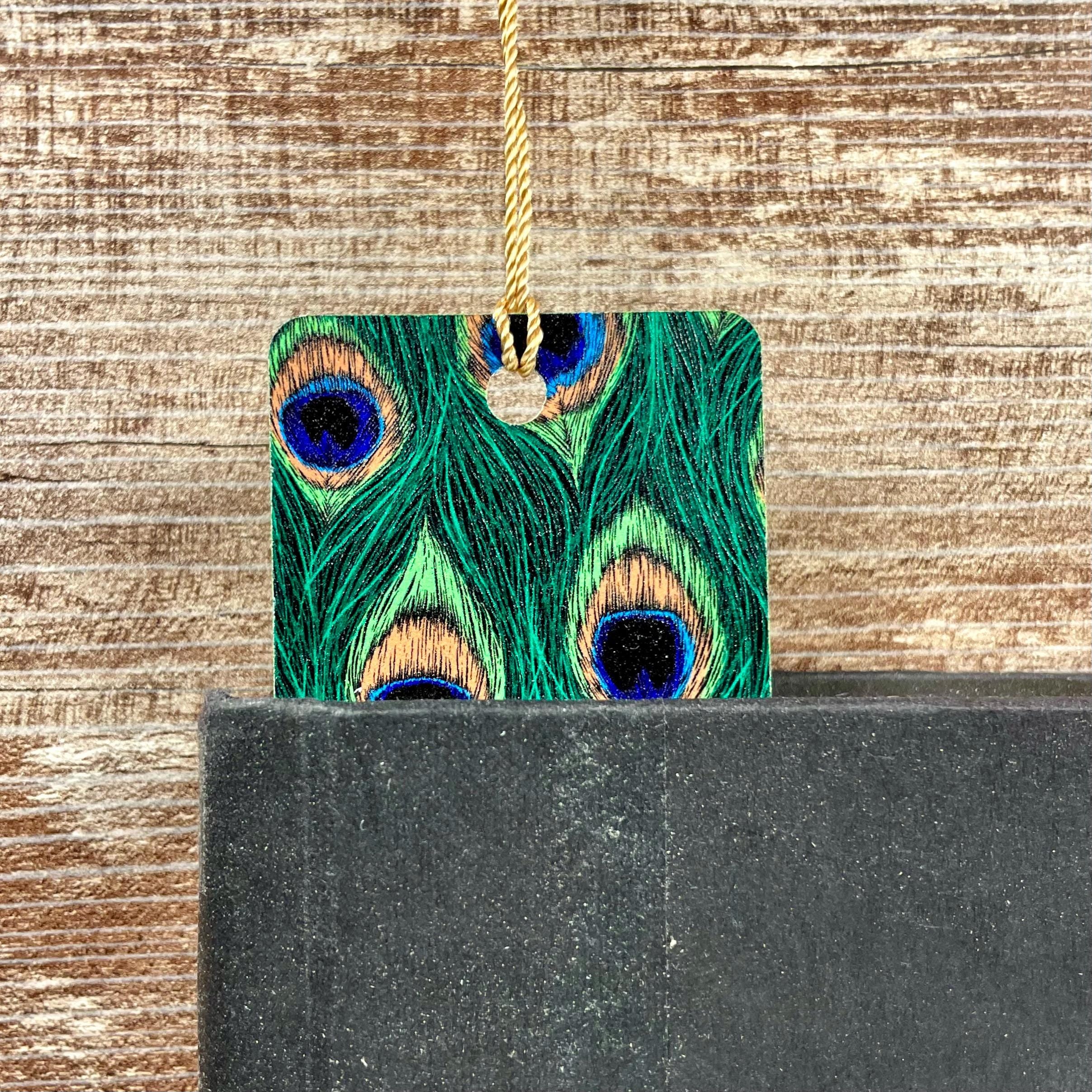 Peacock Feather Bookmark for Book Lovers Makes a Teacher Appreciation or Birthday Gift for Peacock Lovers and Readers