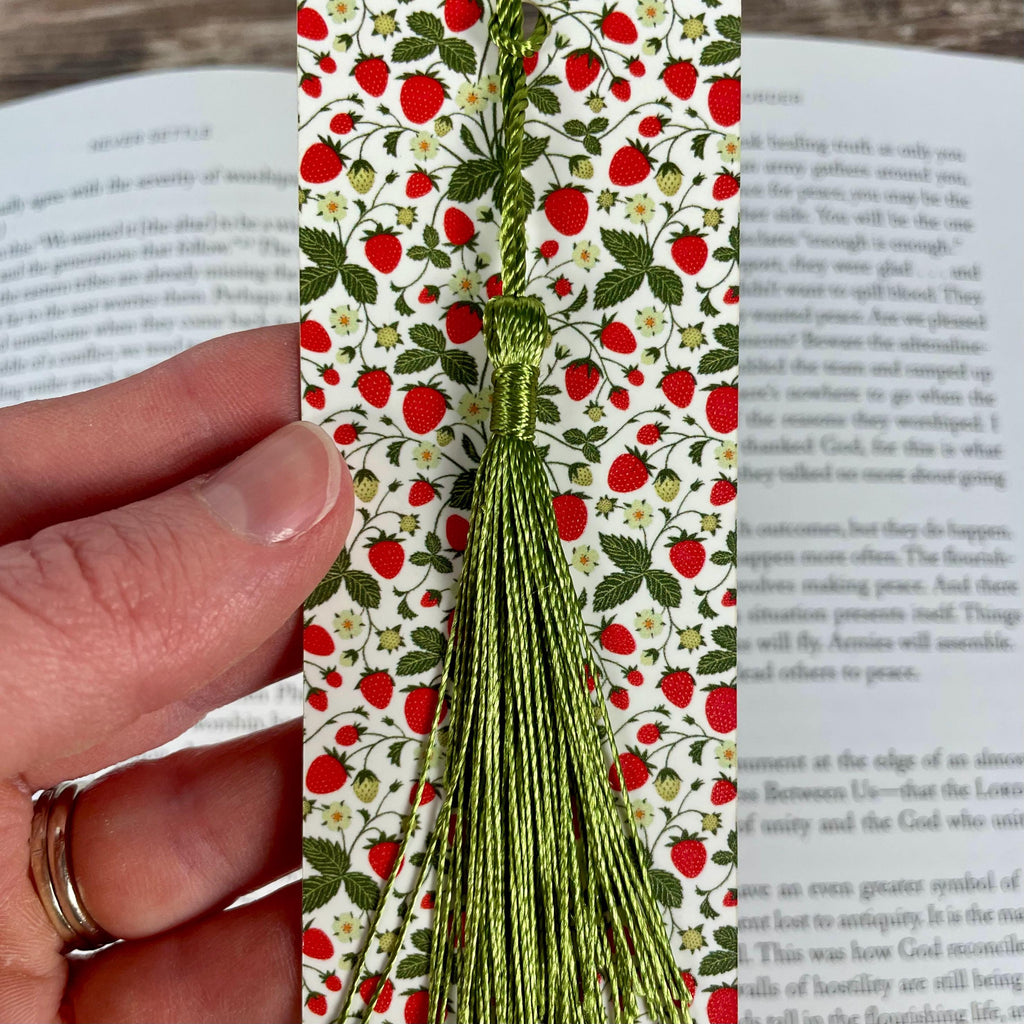 Cute Strawberry Bookmark for Readers, Teacher Gifts, Book Lover Gift Baskets & Stocking Stuffers
