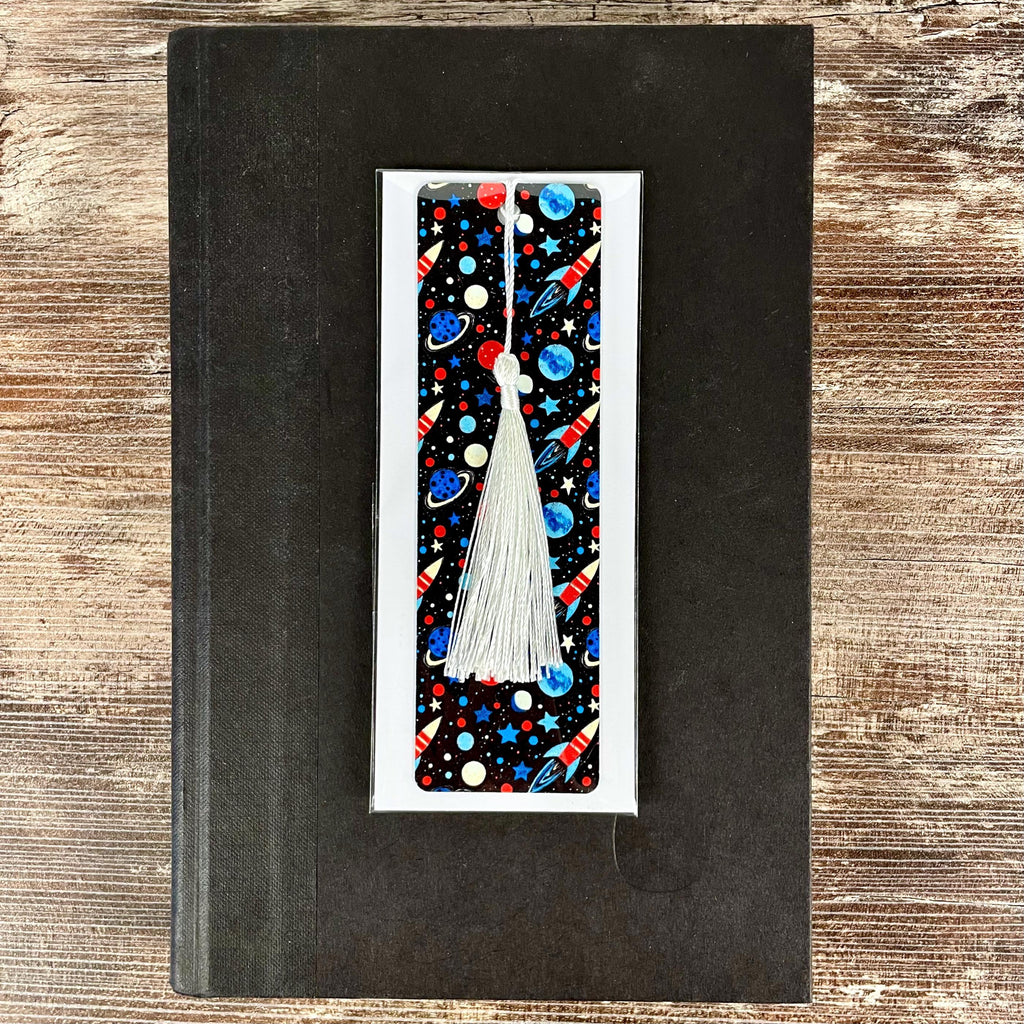 Space Bookmark Makes an Astronomy Birthday Gift or Stocking Stuffer for Book Lovers and Young Readers