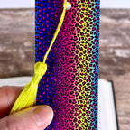 Rainbow Leopard Print Bookmark | Book Lover Gift | Colorful Bookmark | Teacher Gift | Animal Print Bookmark