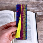 Rainbow Leopard Print Bookmark | Book Lover Gift | Colorful Bookmark | Teacher Gift | Animal Print Bookmark