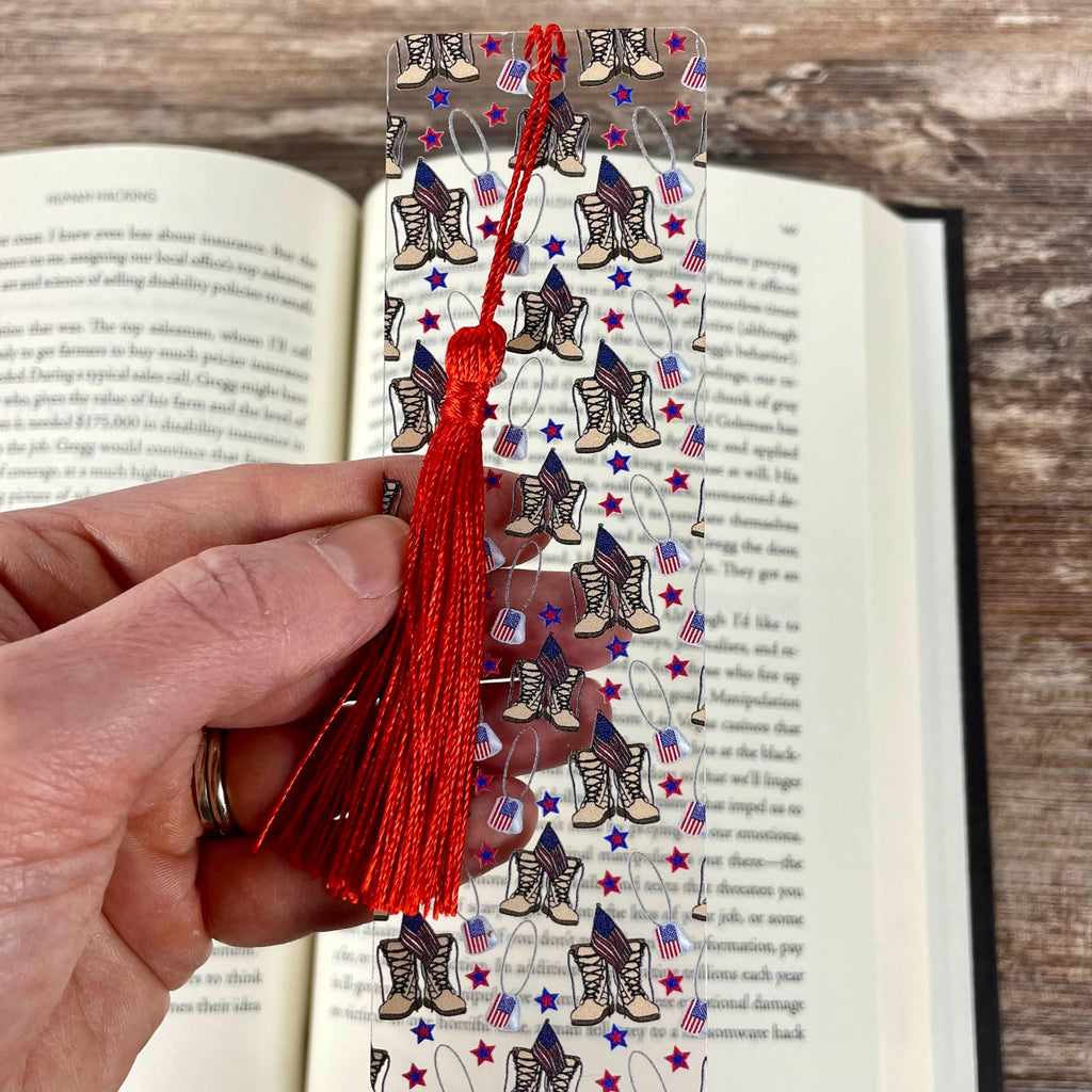 Military Bookmark | Military Family Gift | Army Mom Gift | Veteran Gift | Patriotic Reader Gift