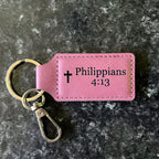 Bible Verse Keychain, Christian Gift for Women & Men, Scripture Keychain, Baptism Gift, Confirmation Gift, John 3:16