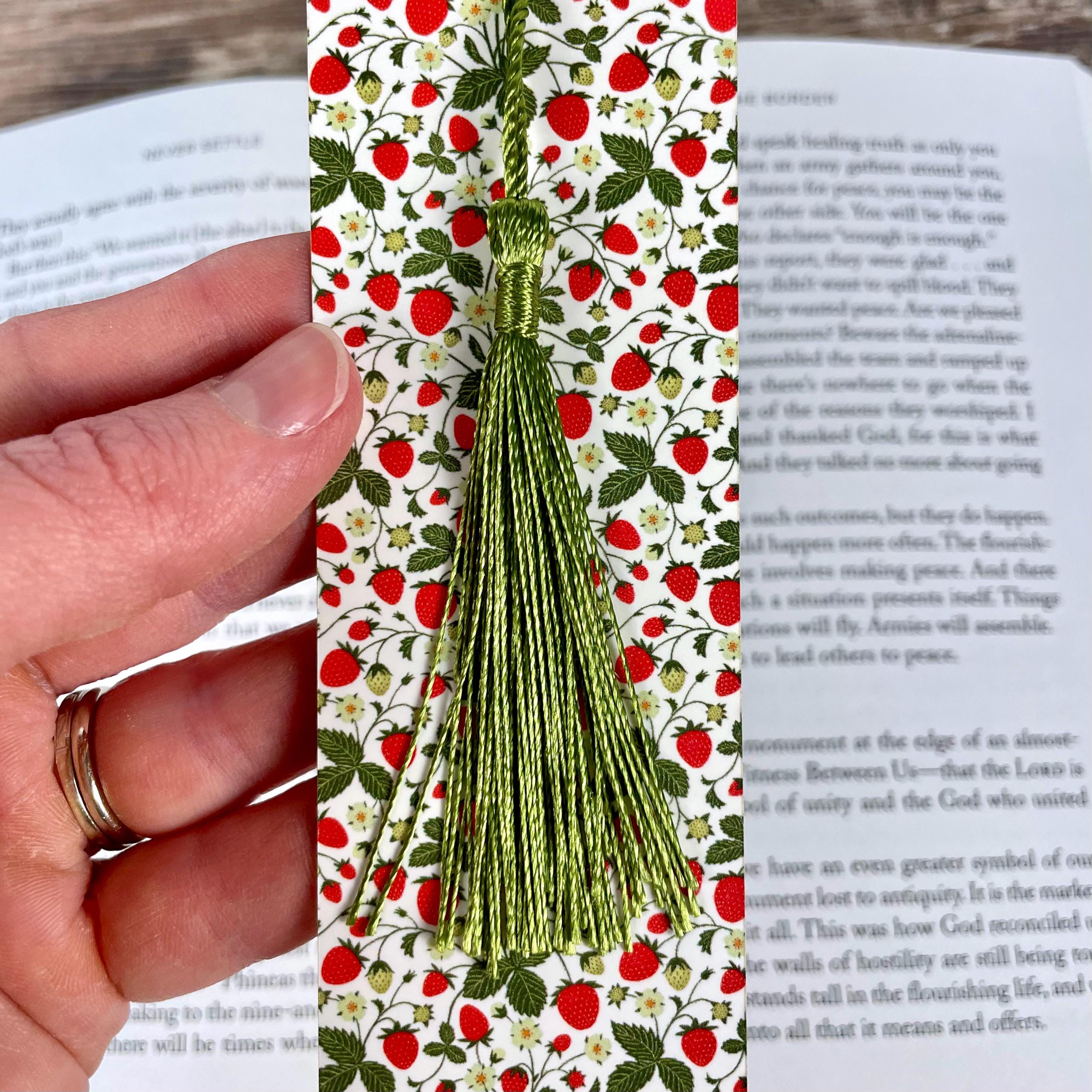 Cute Strawberry Bookmark for Readers, Teacher Gifts, Book Lover Gift Baskets & Stocking Stuffers