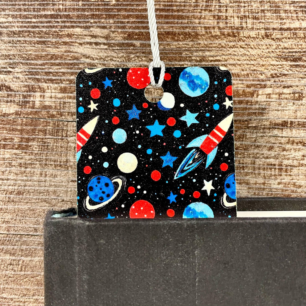 Space Bookmark Makes an Astronomy Birthday Gift or Stocking Stuffer for Book Lovers and Young Readers