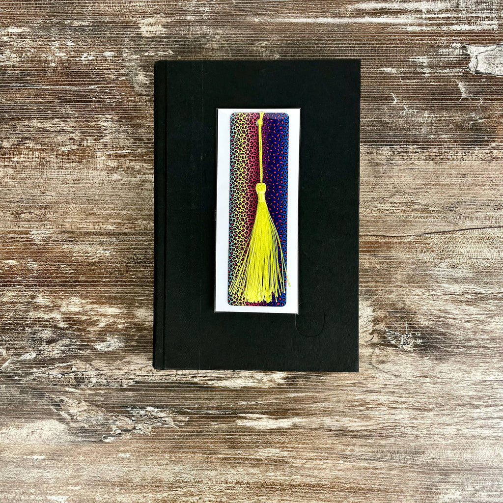 Rainbow Leopard Print Bookmark | Book Lover Gift | Colorful Bookmark | Teacher Gift | Animal Print Bookmark