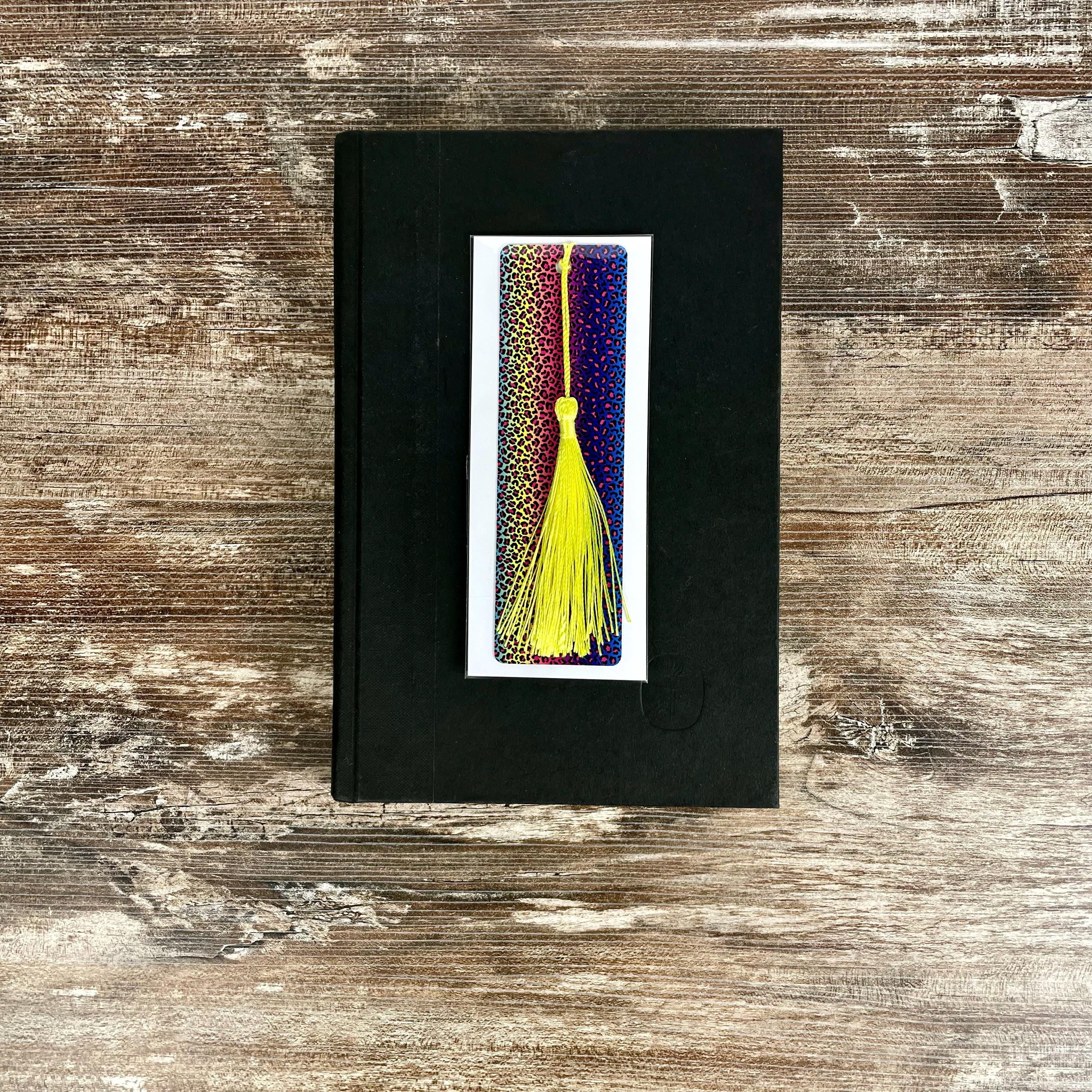 Rainbow Leopard Print Bookmark | Book Lover Gift | Colorful Bookmark | Teacher Gift | Animal Print Bookmark