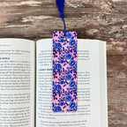 Blue Chinoiserie Floral Bookmark for Book Lovers, Teacher Appreciation or Mother’s Day Gift for Readers and Flower Lovers