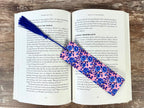 Blue Chinoiserie Floral Bookmark for Book Lovers, Teacher Appreciation or Mother’s Day Gift for Readers and Flower Lovers