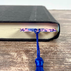 Blue Chinoiserie Floral Bookmark for Book Lovers, Teacher Appreciation or Mother’s Day Gift for Readers and Flower Lovers