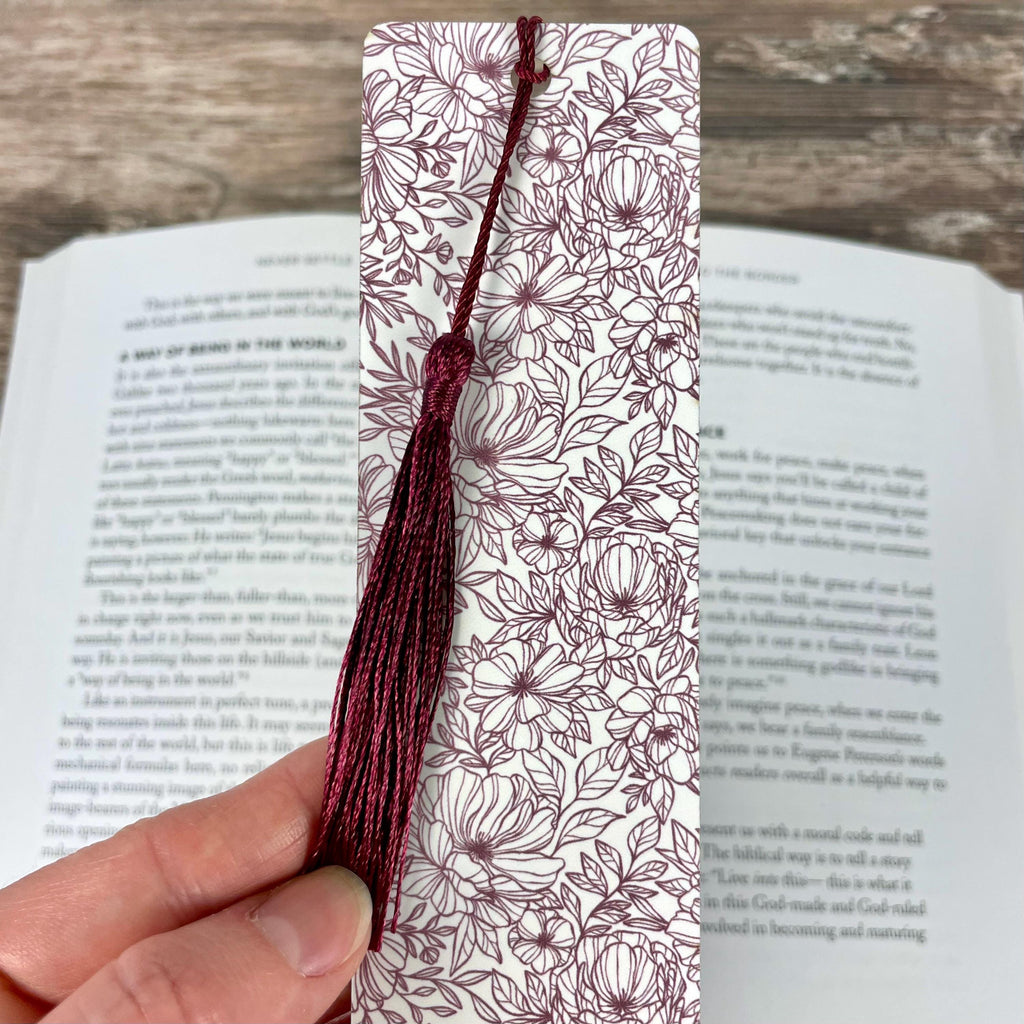 Floral Bookmark for Readers, Book Lover Gifts, Teacher Gifts & Stocking Stuffers
