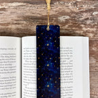 Galaxy Bookmark for Book Lovers, Celestial Gift for Stargazers or Stocking Stuffer for Astronomy and Fantasy Readers