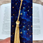Galaxy Bookmark for Book Lovers, Celestial Gift for Stargazers or Stocking Stuffer for Astronomy and Fantasy Readers