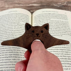 Personalized Wooden Thumb Book Holder | Walnut Page Holder | Book Page Holder | Reader Gift | Book Lover Gift | Book Accessory