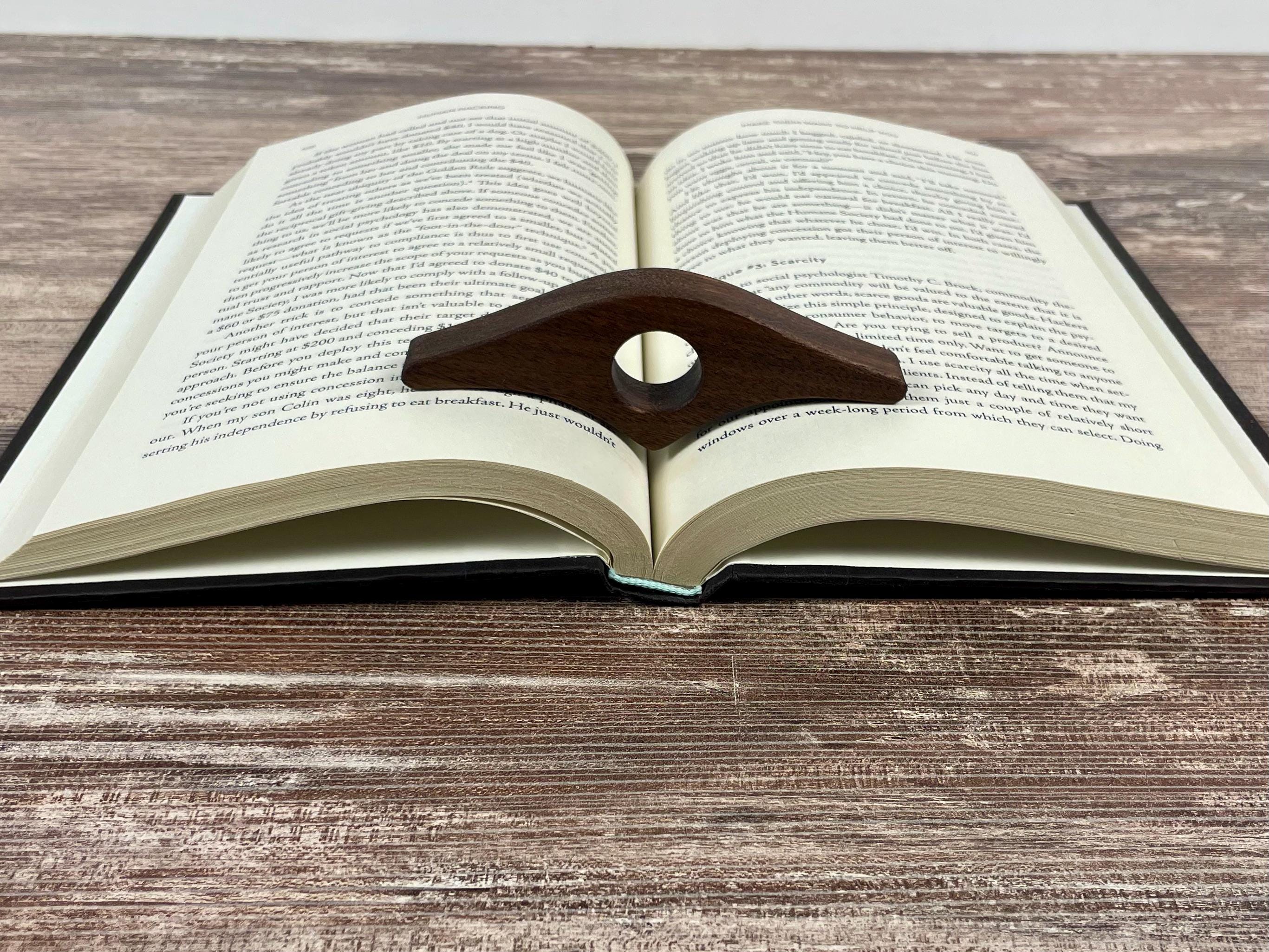 Personalized Wooden Thumb Book Holder | Walnut Page Holder | Book Page Holder | Reader Gift | Book Lover Gift | Book Accessory