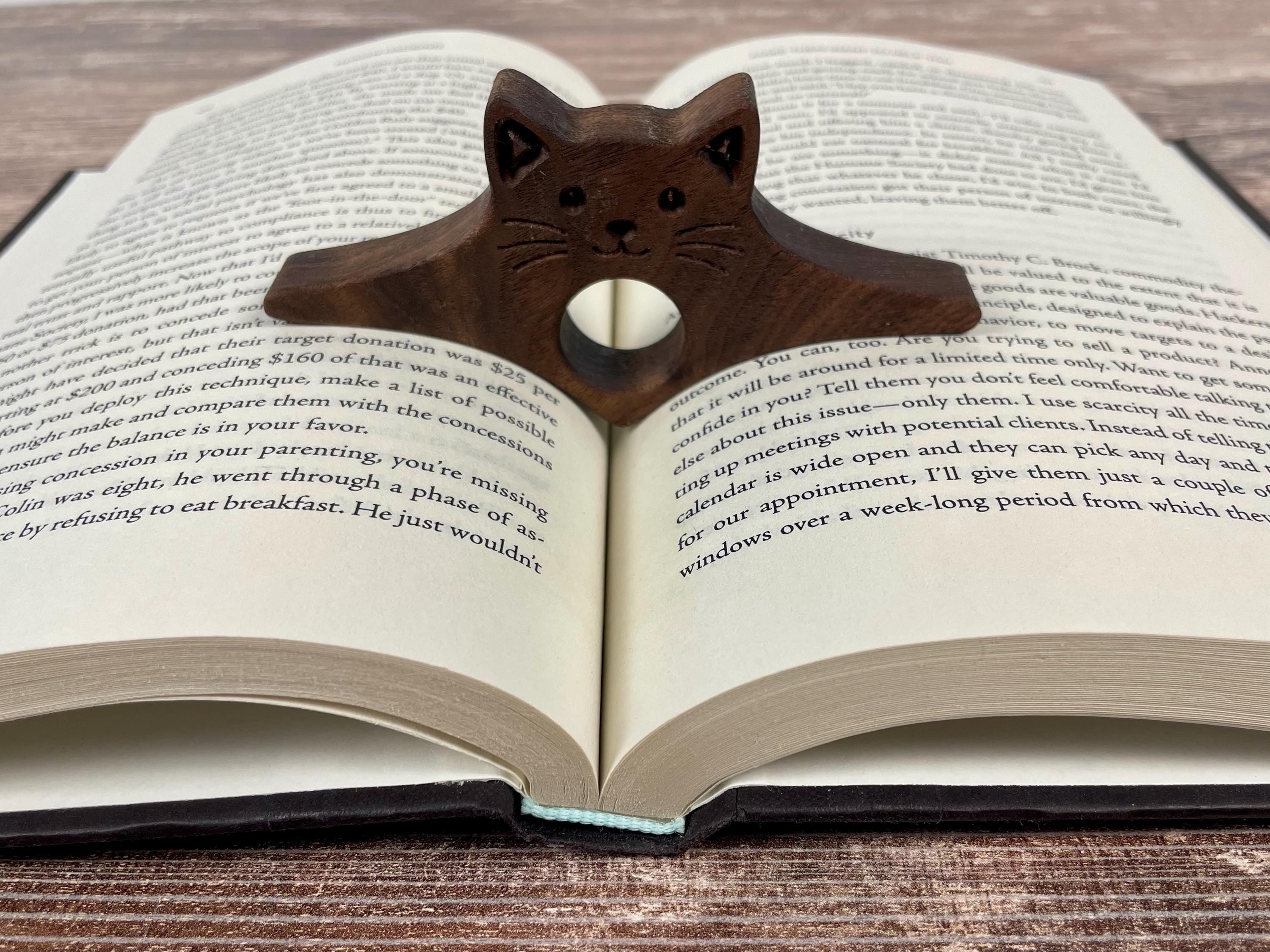 Personalized Wooden Thumb Book Holder | Walnut Page Holder | Book Page Holder | Reader Gift | Book Lover Gift | Book Accessory