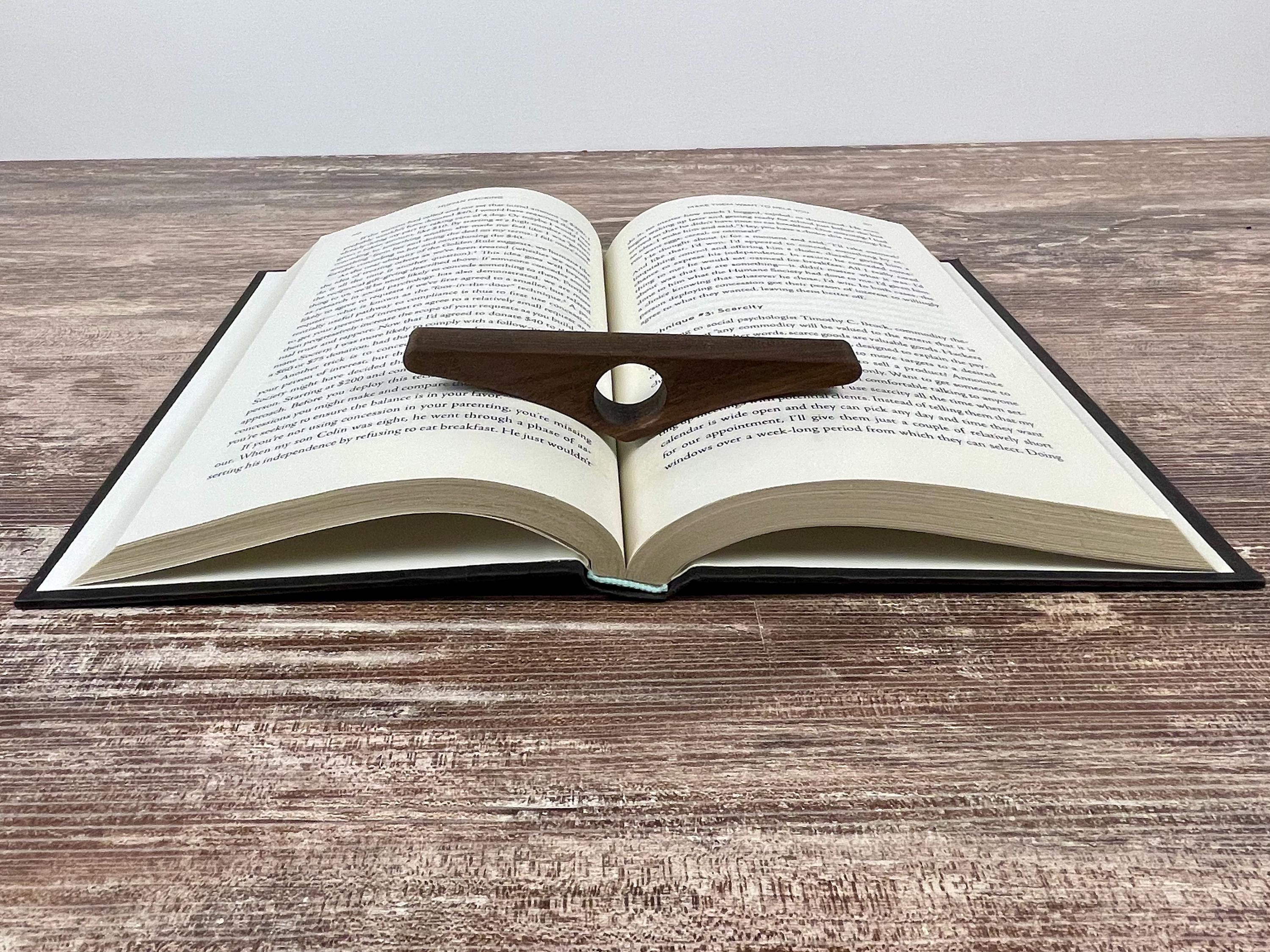 Personalized Wooden Thumb Book Holder | Walnut Page Holder | Book Page Holder | Reader Gift | Book Lover Gift | Book Accessory