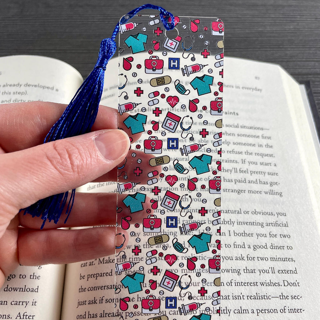 Nurse Bookmark Gift Set with Two Medical Bookmarks, Nursing Student Graduation Gift and Healthcare Worker Appreciation Gift
