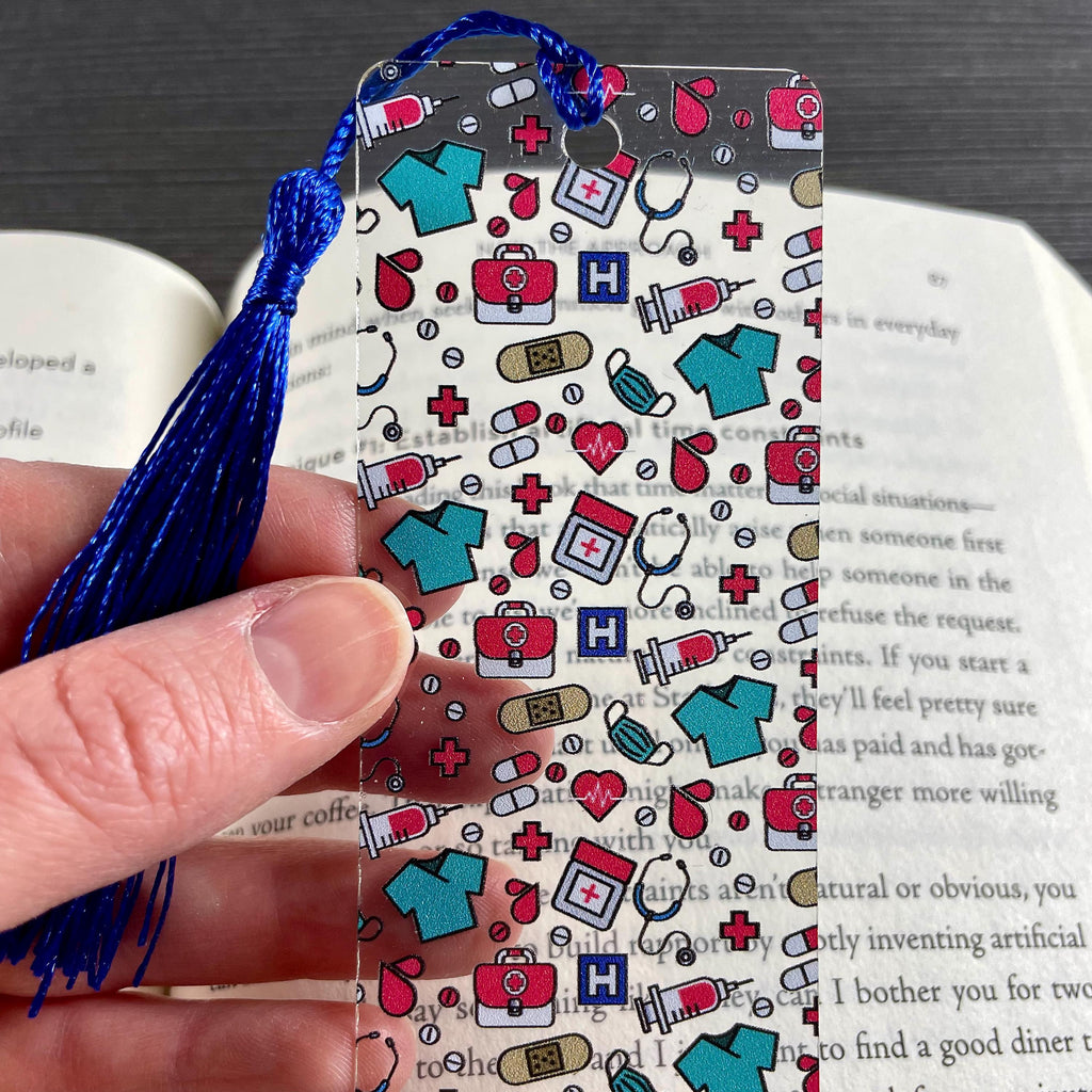 Nurse Bookmark Gift Set with Two Medical Bookmarks, Nursing Student Graduation Gift and Healthcare Worker Appreciation Gift
