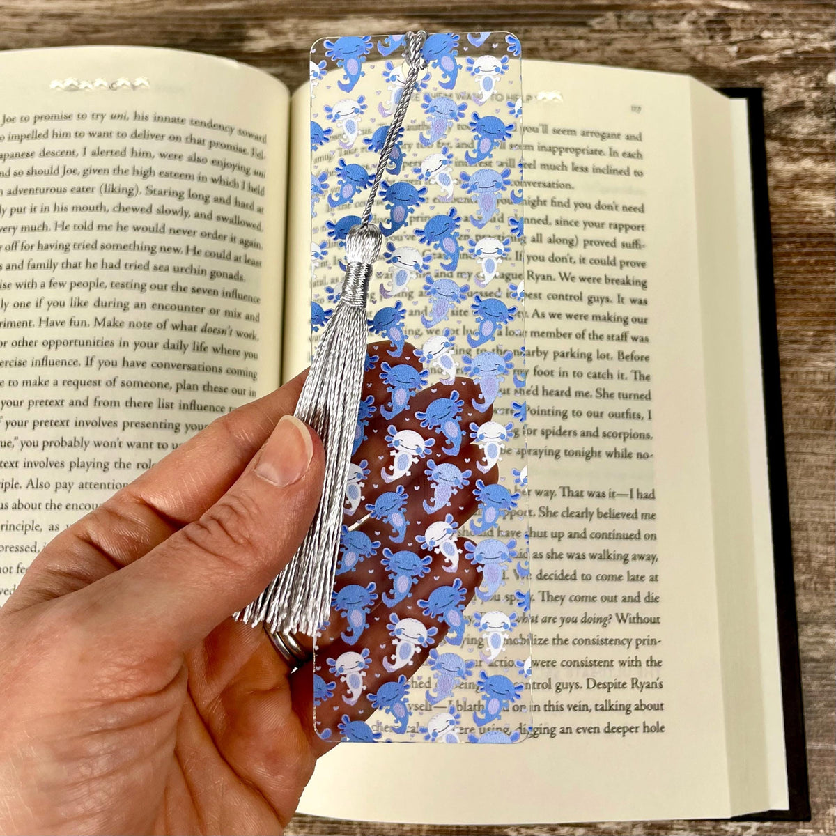 Axolotl Bookmark Gift Set with Pink and Blue Designs Makes a Cute Birthday Gift or Stocking Stuffer for Axolotl Lovers