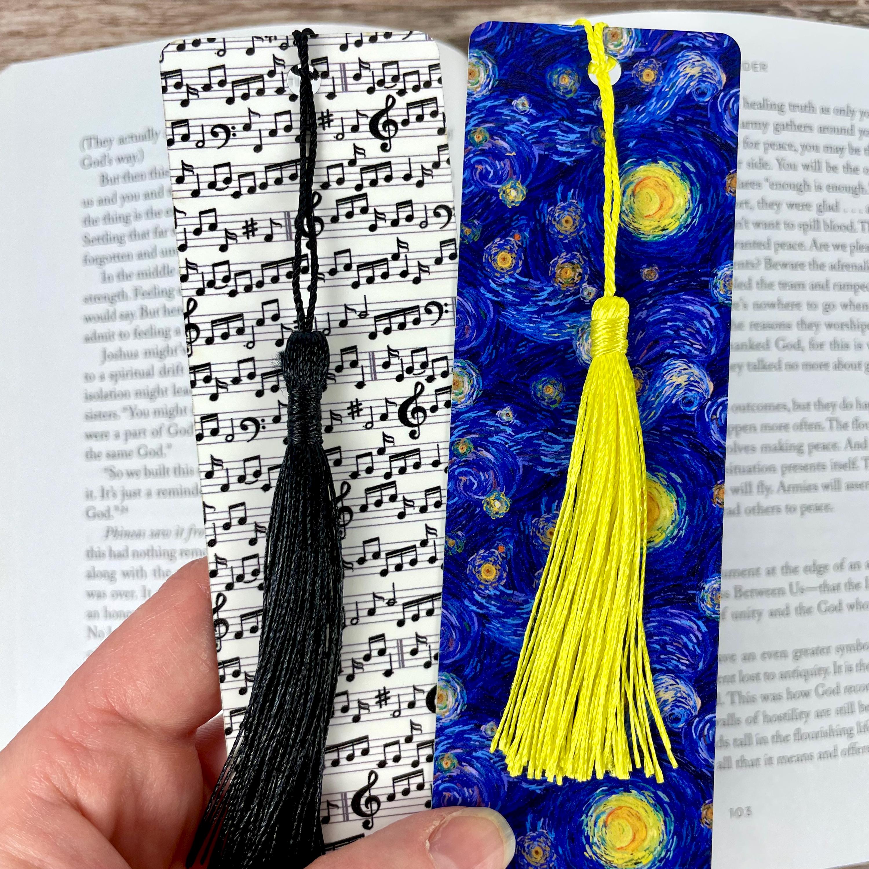 Fine Arts Bookmark Gift Set with Music Notes and Starry Night Art Makes a Thoughtful Art or Music Teacher Gift