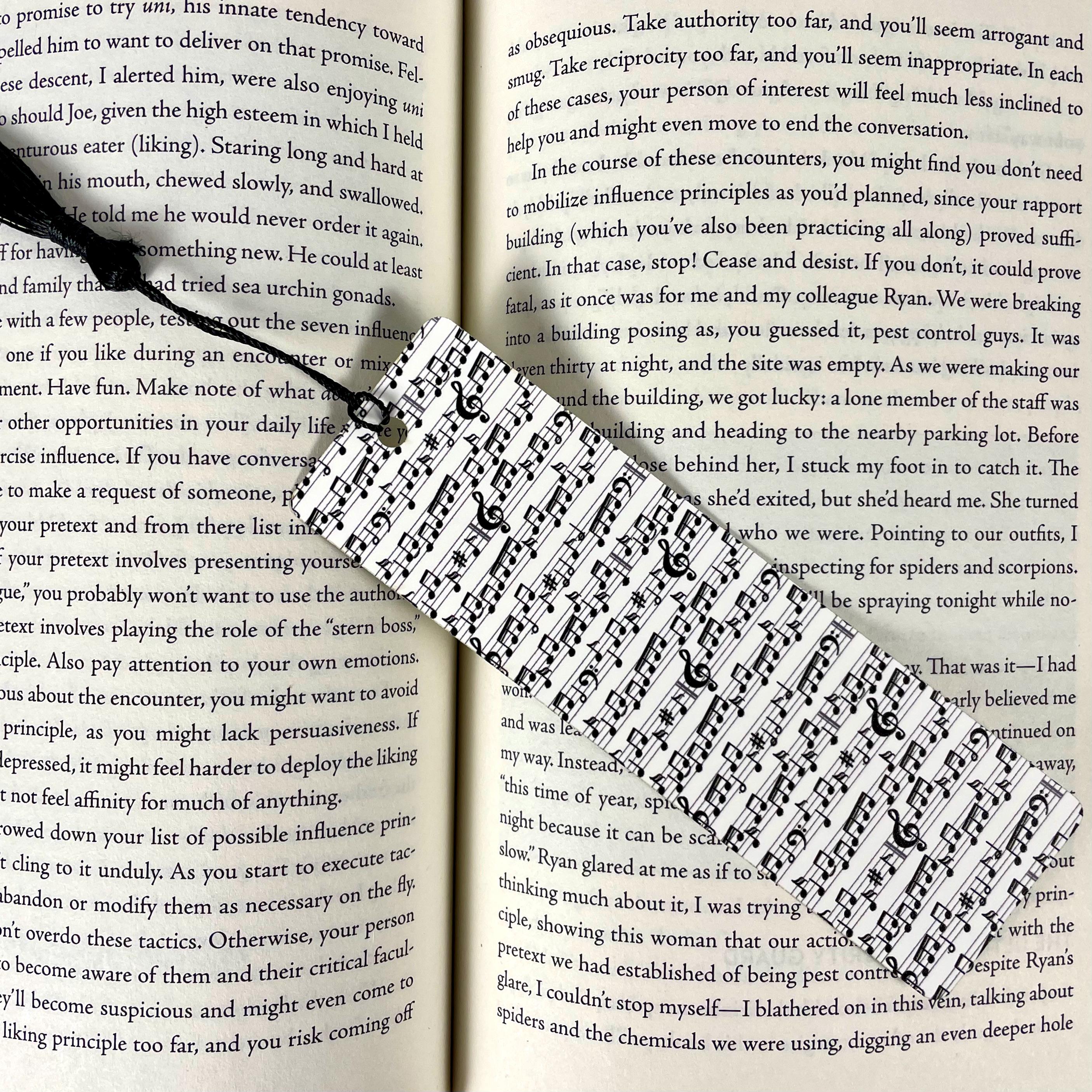 Fine Arts Bookmark Gift Set with Music Notes and Starry Night Art Makes a Thoughtful Art or Music Teacher Gift