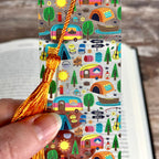 Camping and Bigfoot Bookmark Gift Set for Outdoor Lovers Makes a Fun Camper Gift, Sasquatch Gift or Stocking Stuffer