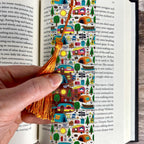 Camping and Bigfoot Bookmark Gift Set for Outdoor Lovers Makes a Fun Camper Gift, Sasquatch Gift or Stocking Stuffer