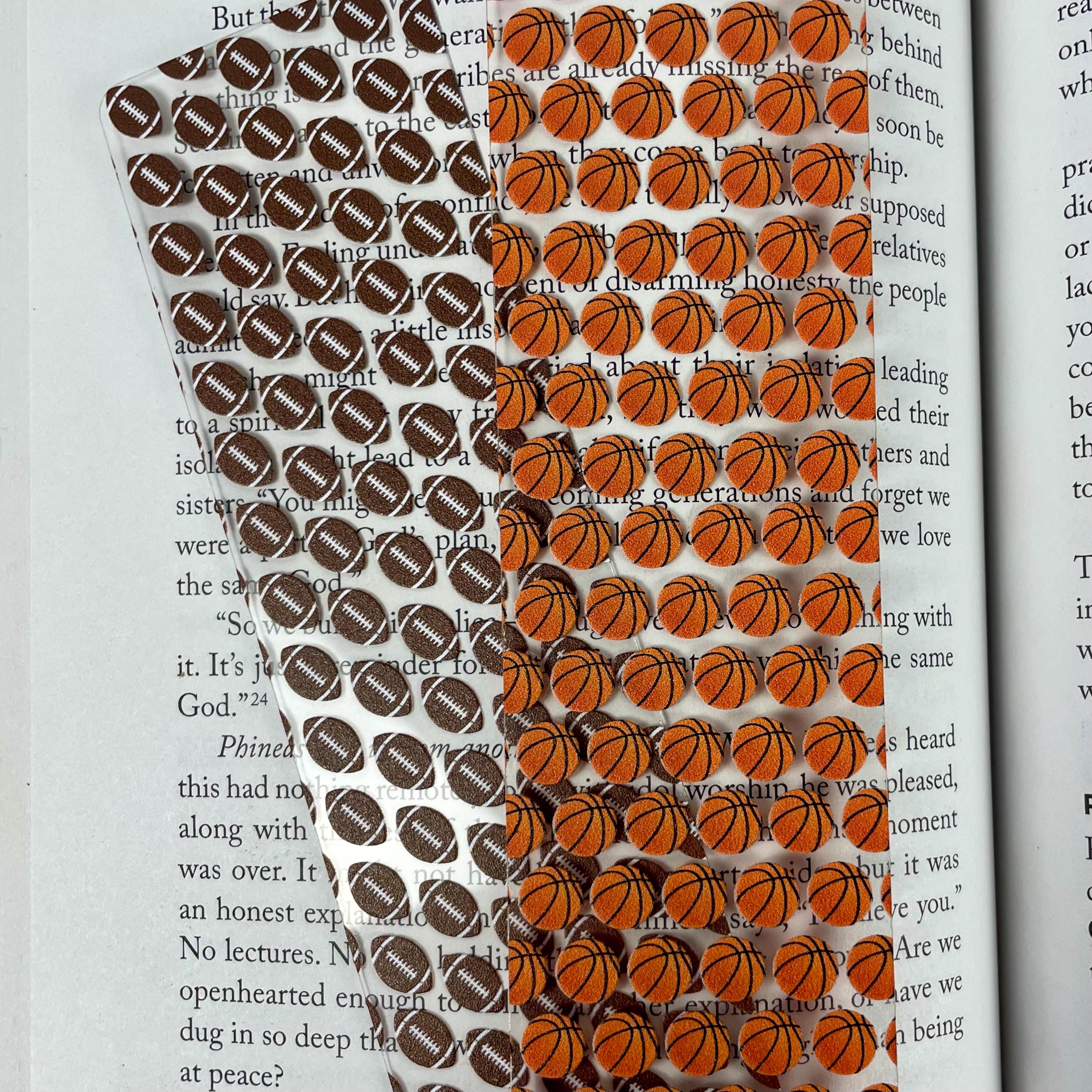 Football and Basketball Bookmark Gift Set Makes a Fun Sports Mom Gift, Multi-Sport Athlete Gift or Stocking Stuffer