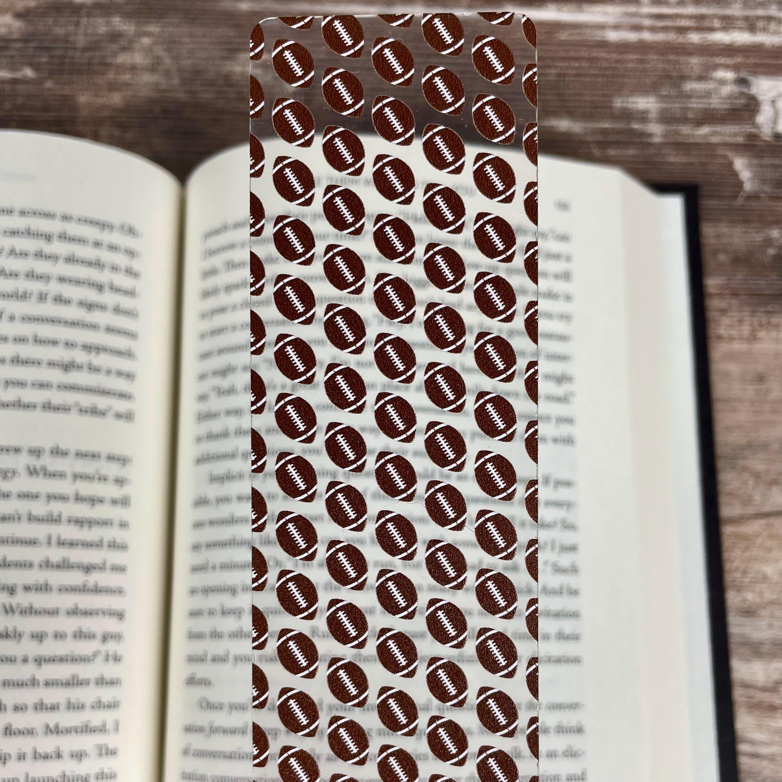 Football and Basketball Bookmark Gift Set Makes a Fun Sports Mom Gift, Multi-Sport Athlete Gift or Stocking Stuffer