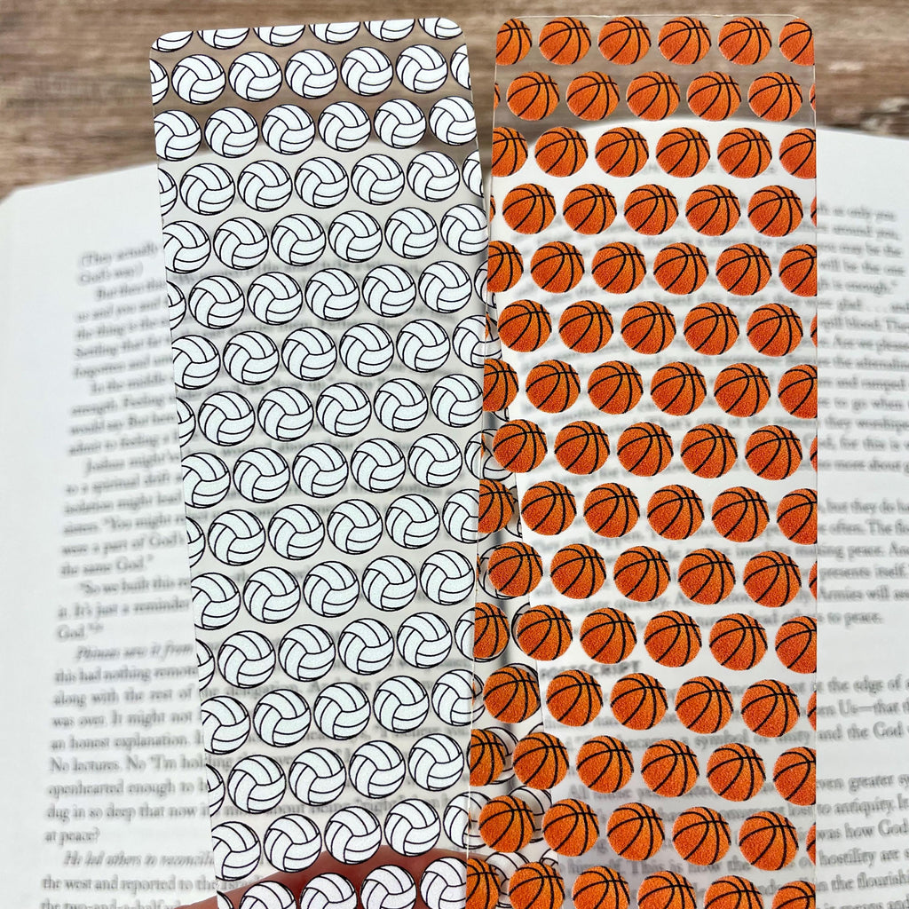 Volleyball and Basketball Bookmark Gift Set Makes a Fun Teen Athlete Gift, Sports Mom Gift or Stocking Stuffer